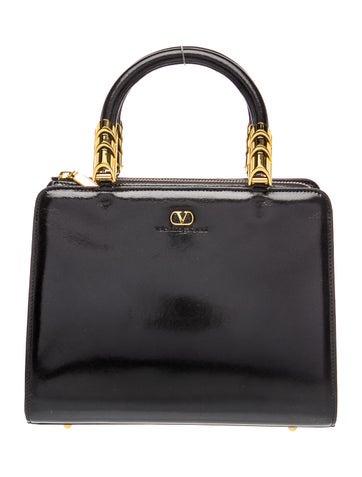 Leather Top Handle Bag Vintage