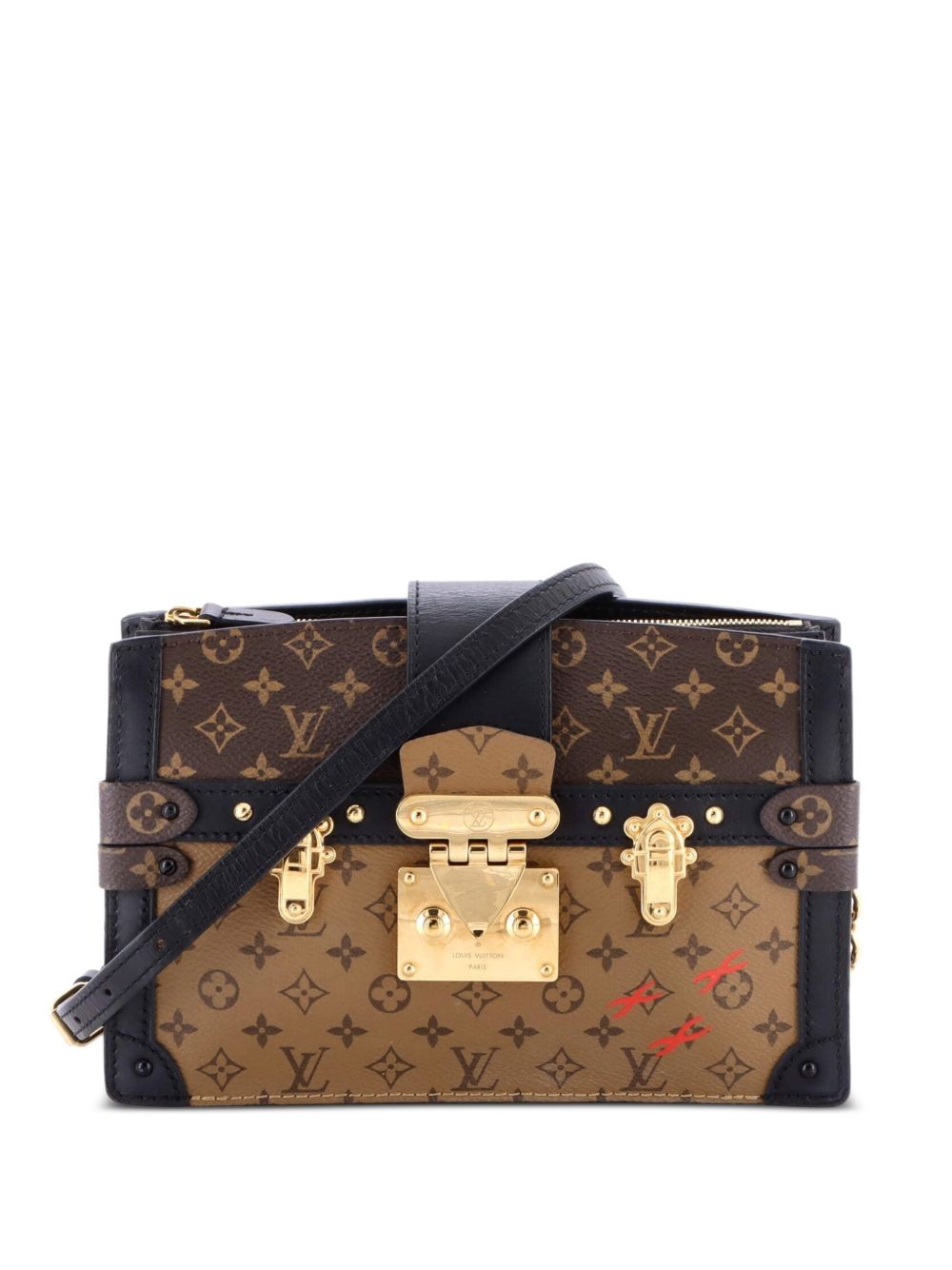 Trunk Reverse Monogram Canvas clutch bag