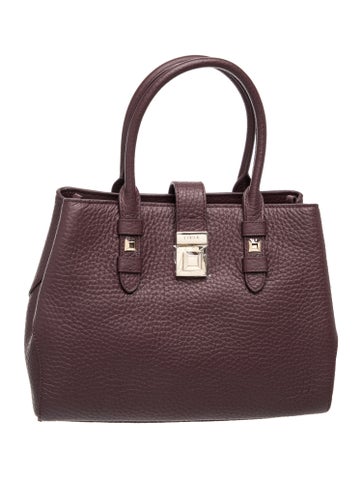 Leather Top Handle Bag