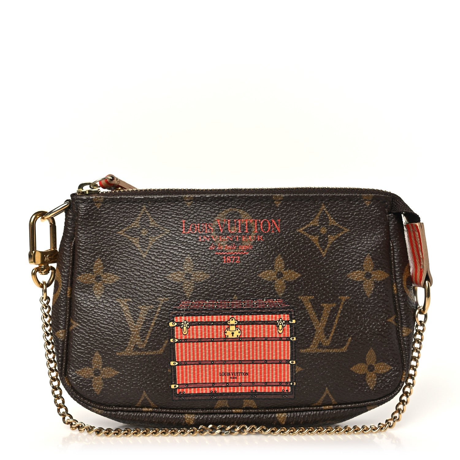 Louis Vuitton Monogram Trunks and Locks Mini Pochette Accessories