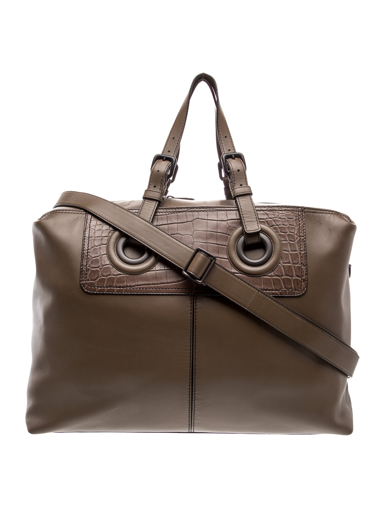 Leather Top Handle Bag