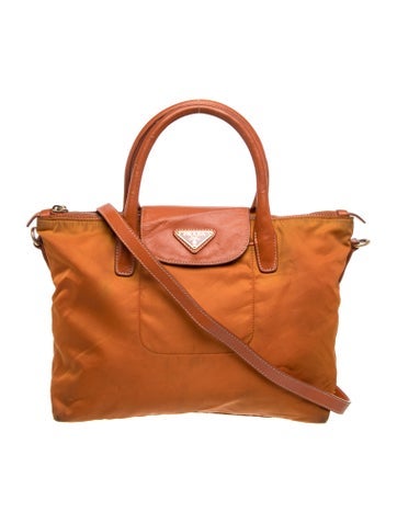 Saffiano Leather Nylon & Saffiano Leather Handle Bag