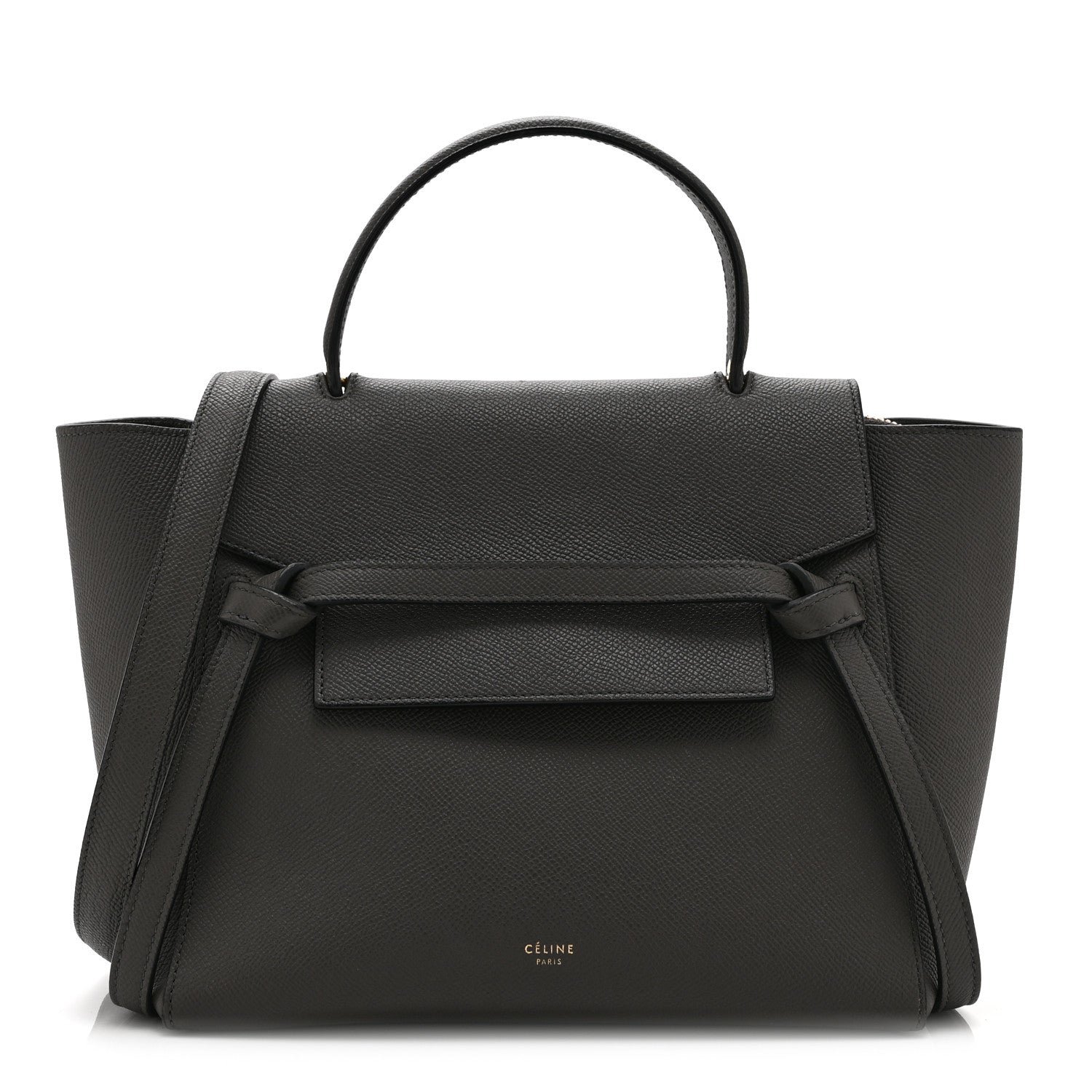 Celine Grained Calfskin Micro Belt Bag Grey