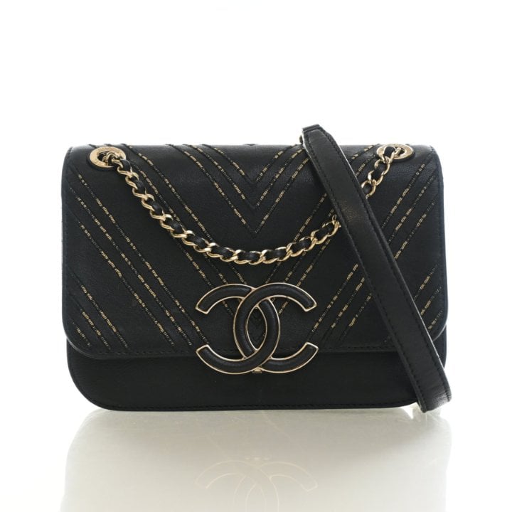 Chanel Small Calfskin Subtle Flap Bag