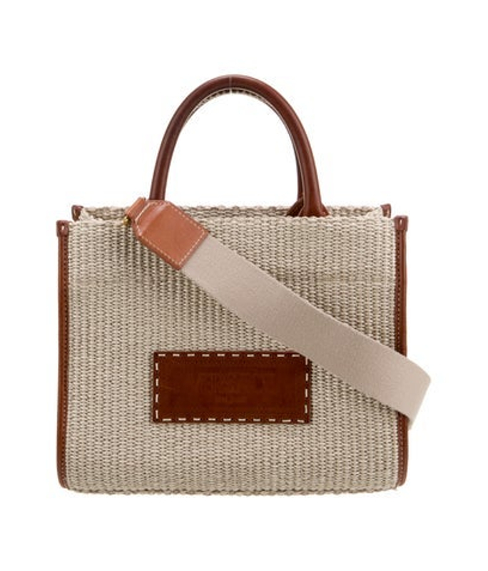 Versace Raffia Top Handle Bag