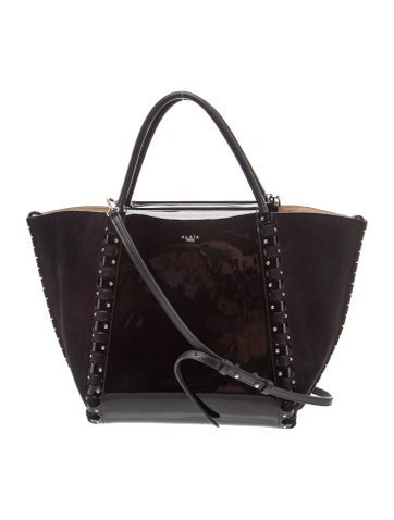 Alaia Patent Leather Hinge Small