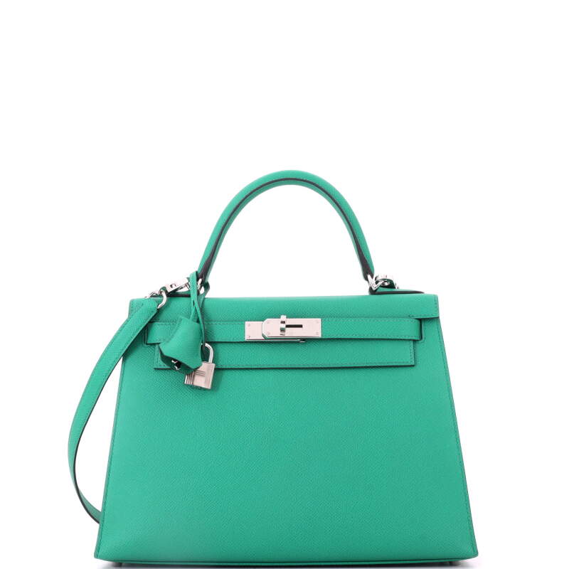 Menthe Epsom Kelly 28 Palladium Hardware, 2020