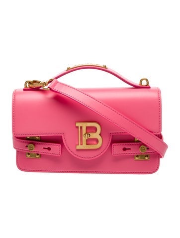 Balmain Leather Top Handle Bag