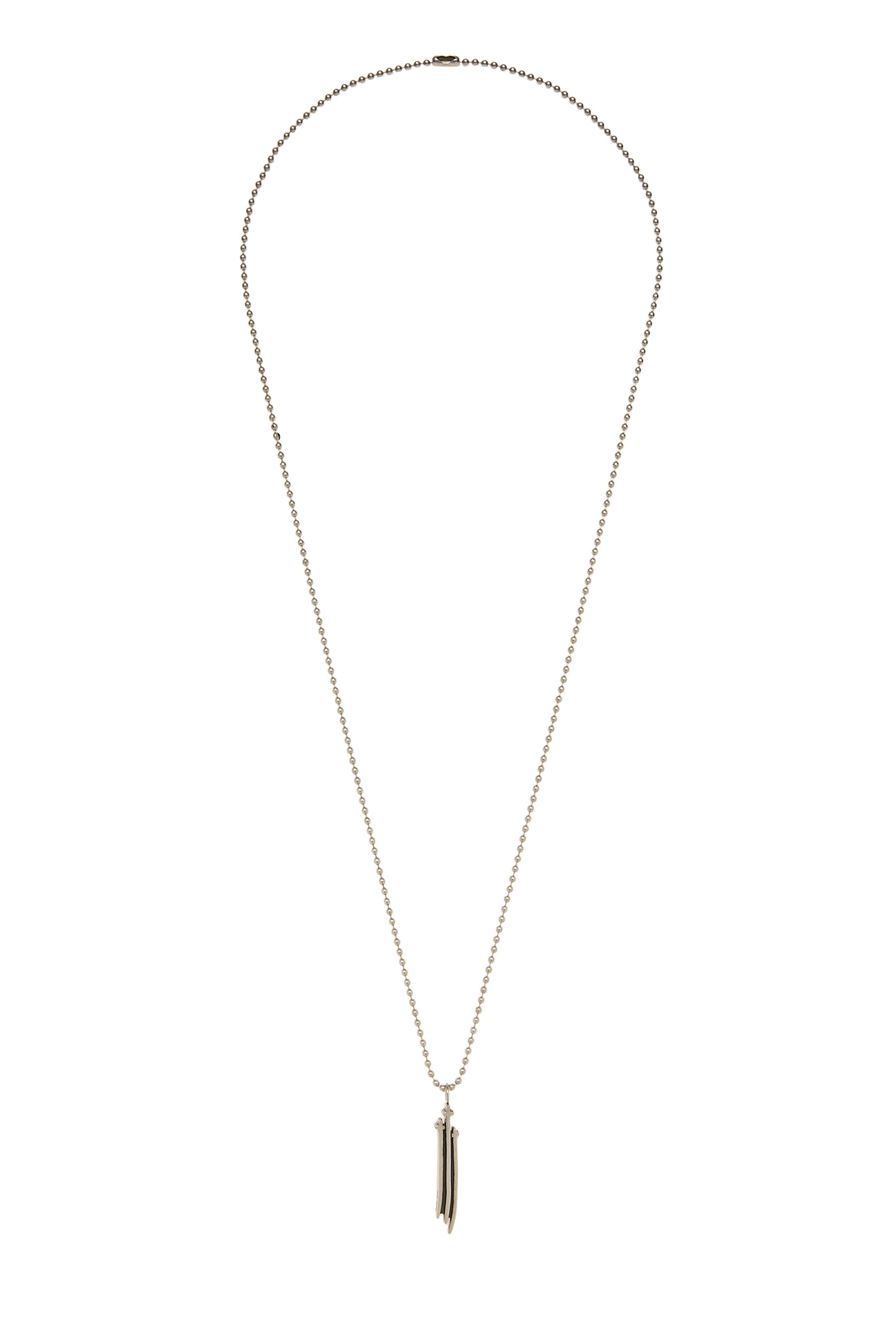 Chrome Hearts Sterling Silver 3 Cross Pendant Necklace