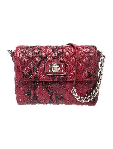 Embossed Leather Shoulder Bag