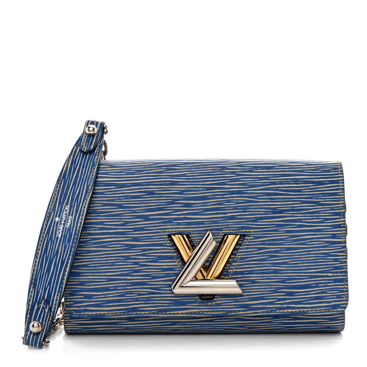 Louis Vuitton Epi Twist Chain Wallet Denim Light