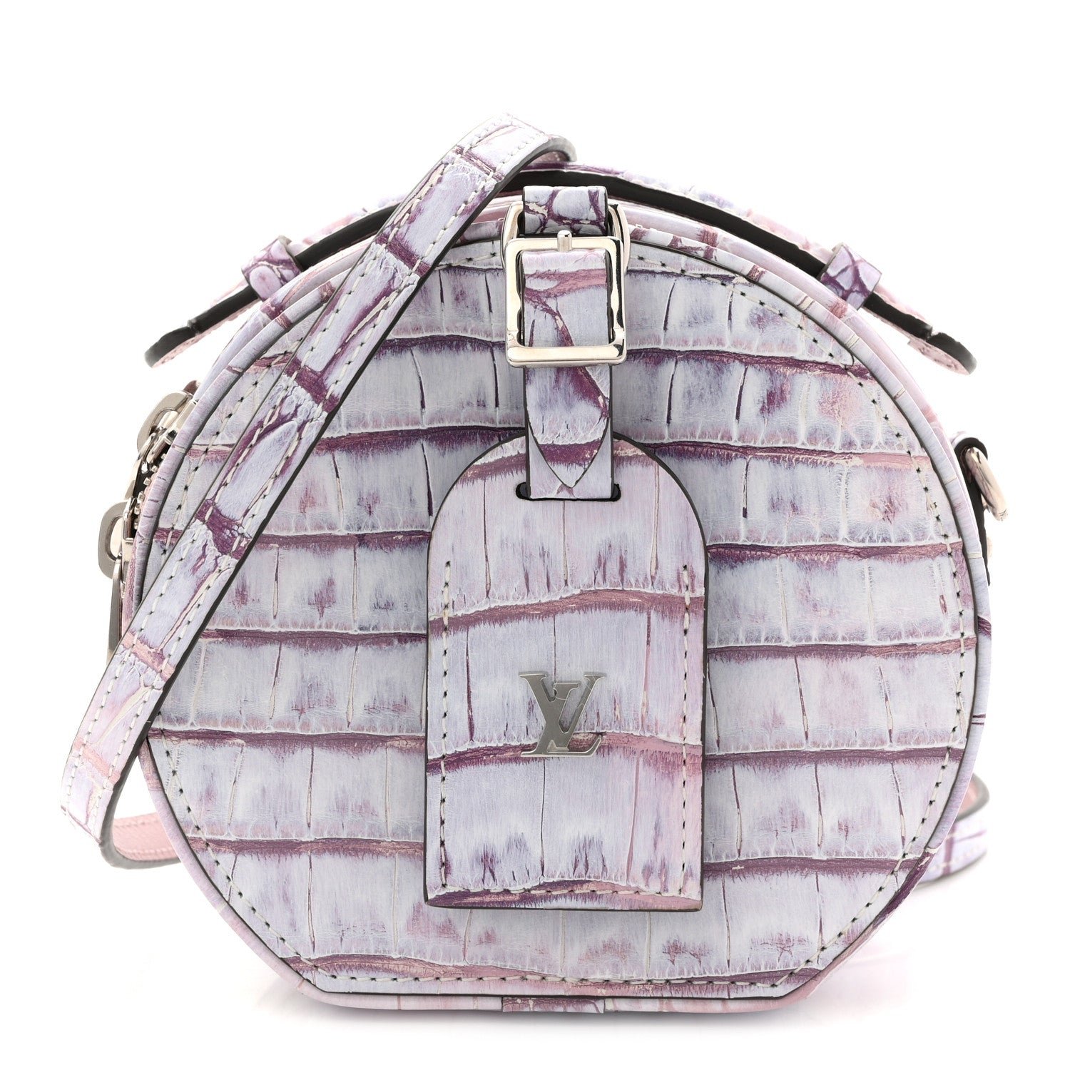 Louis Vuitton Louis Vuitton Crocodile Mini Boite Chapeau Light Purple
