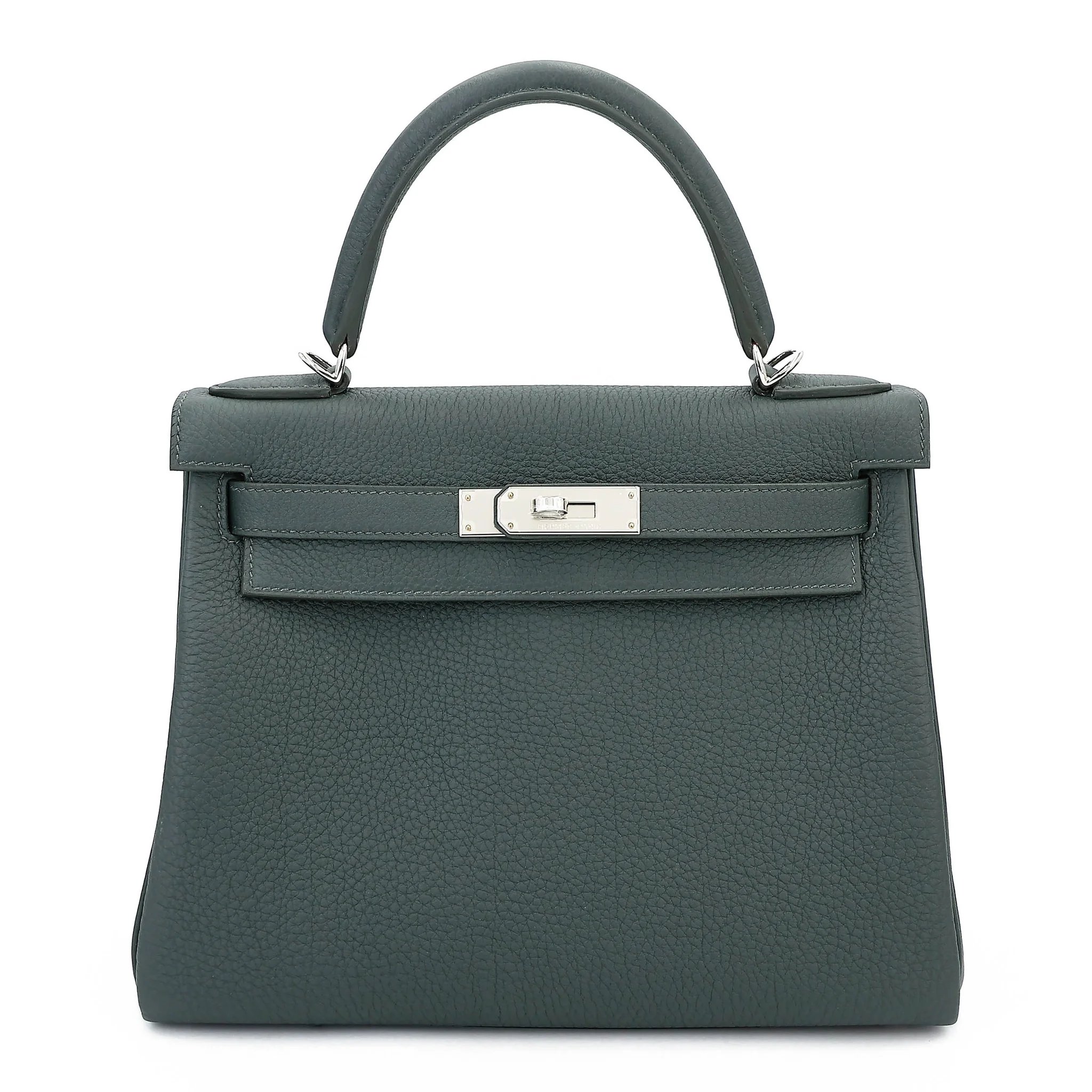 Brand New ( Rank N ) HERMÈS Kelly 28 Vert Mangrove (Q0) Togo Palladium hardware K (2025)