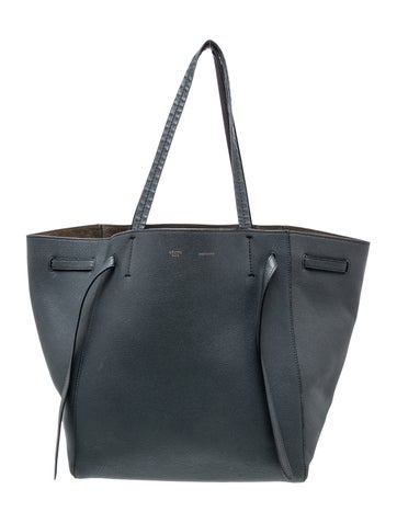 Celine Leather Cabas Phantom w/Belt Small