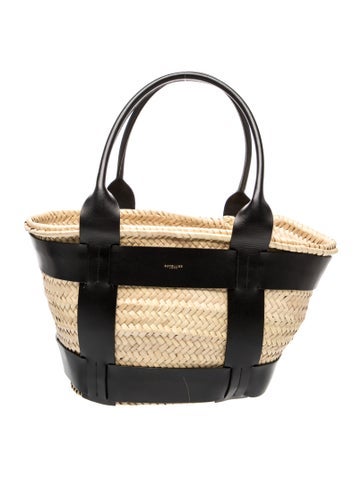 Straw Santorini Basket Bag Medium