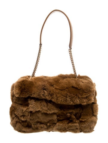 Fur Harlequin Flap Bag