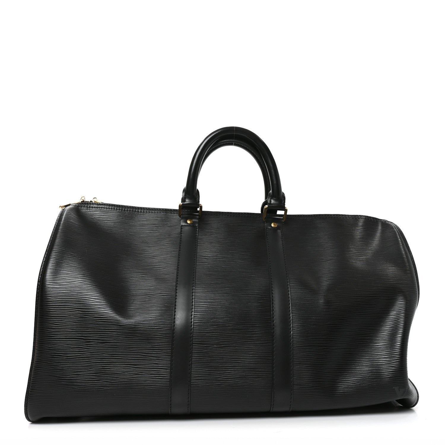 Louis Vuitton Epi Keepall 45 Black Black