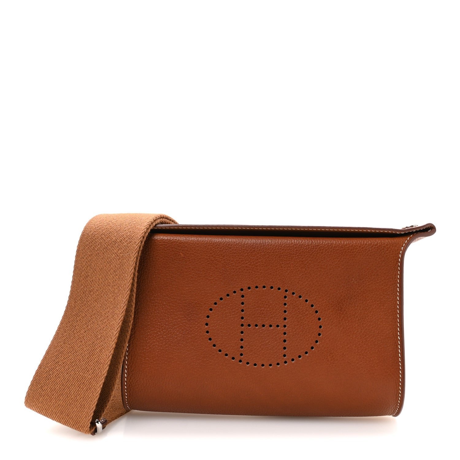 Hermes Barenia Faubourg Videpoches Fauve Gold