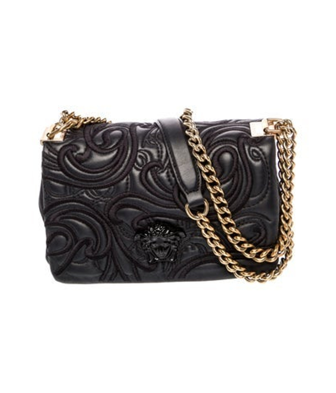Versace Medusa Embroidered Palazzo Sultan Shoulder Bag