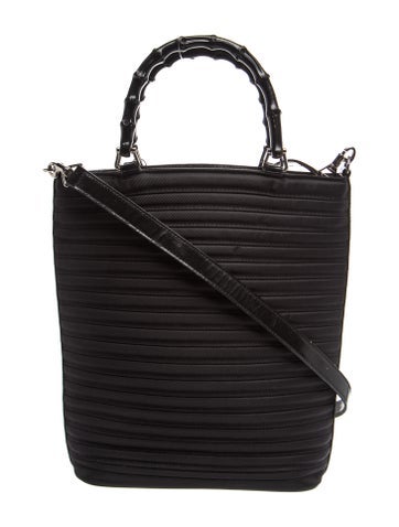 Bamboo Top Handle Bag Vintage