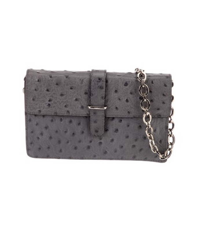 Furla Ostrich Shoulder Bag