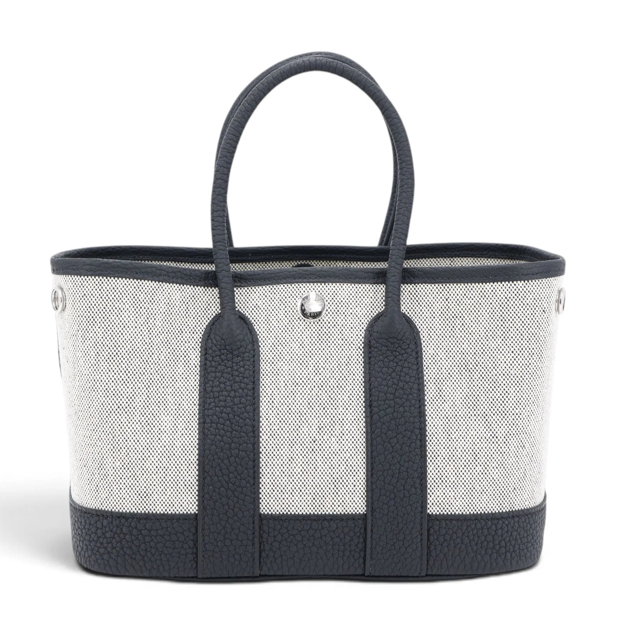 Brand New ( Rank N ) HERMÈS Neo Garden Party 23 Noir (89) Ecru Toile H canvas Negonda Palladium hardware G (2026)