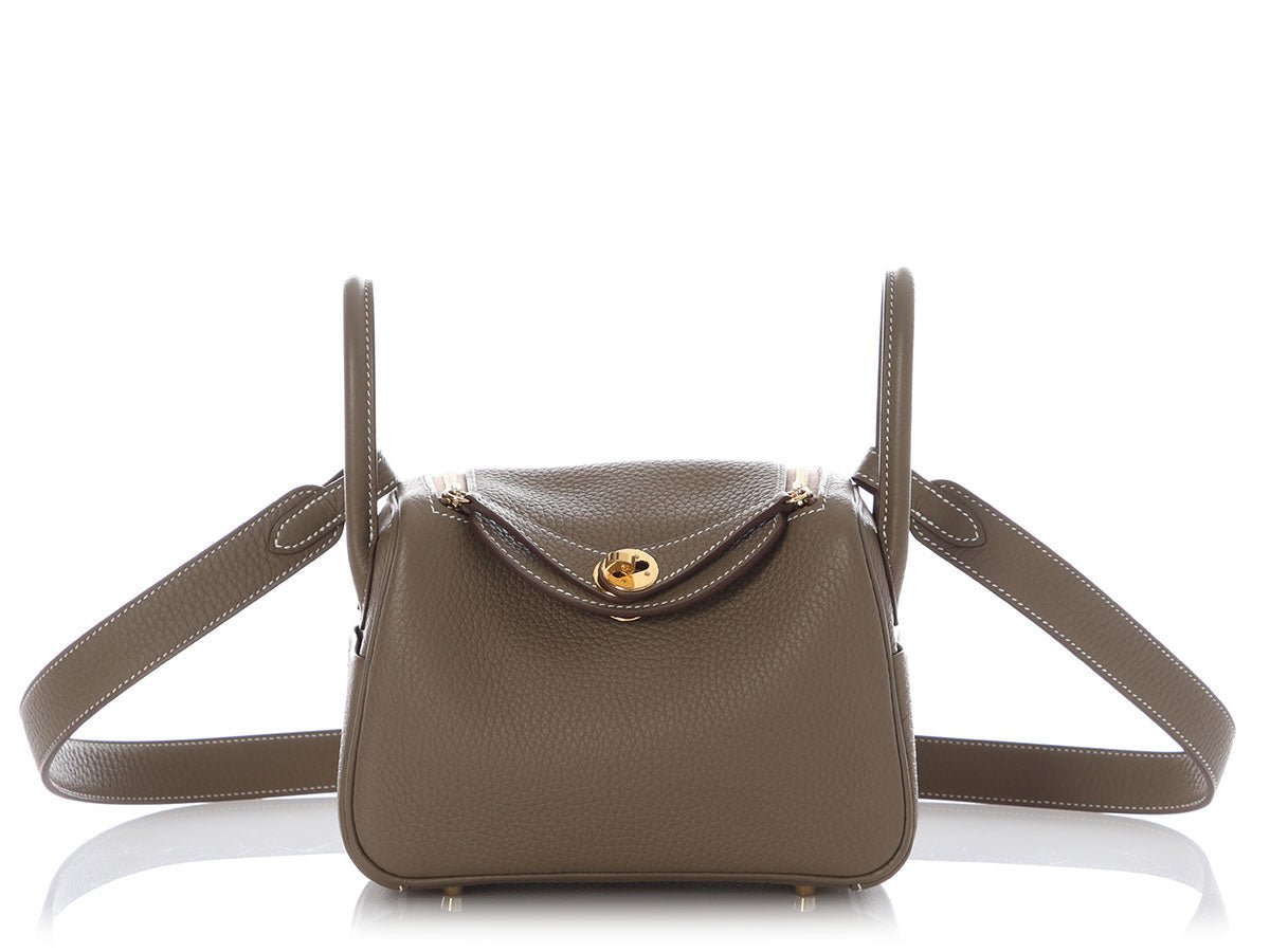 Hermes Hermès Mini Etoupe Cleménce Lindy 20