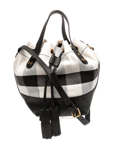 House Check Bucket Bag