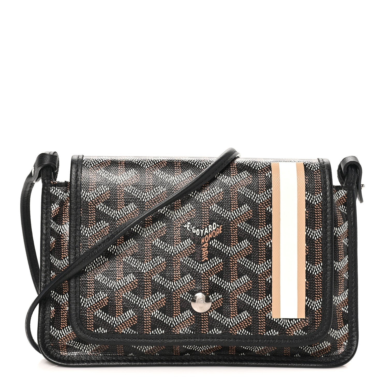 Goyard Goyardine Plumet Wallet Clutch Black