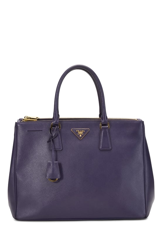 Purple Saffiano Executive Tote Large