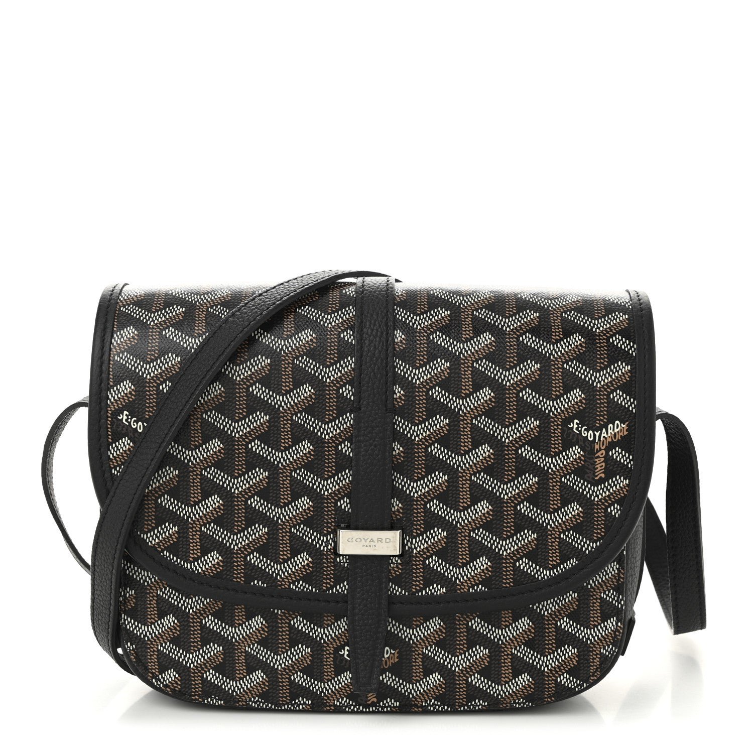 Goyard Goyardine Belvedere II PM Messenger Bag Black