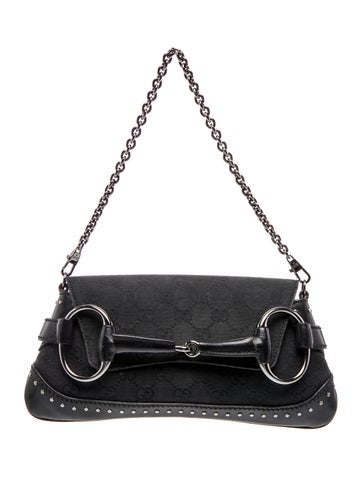 GG Canvas Horsebit Chain Small