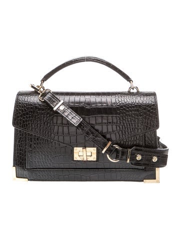 The Kooples Embossed Leather Top Handle Bag