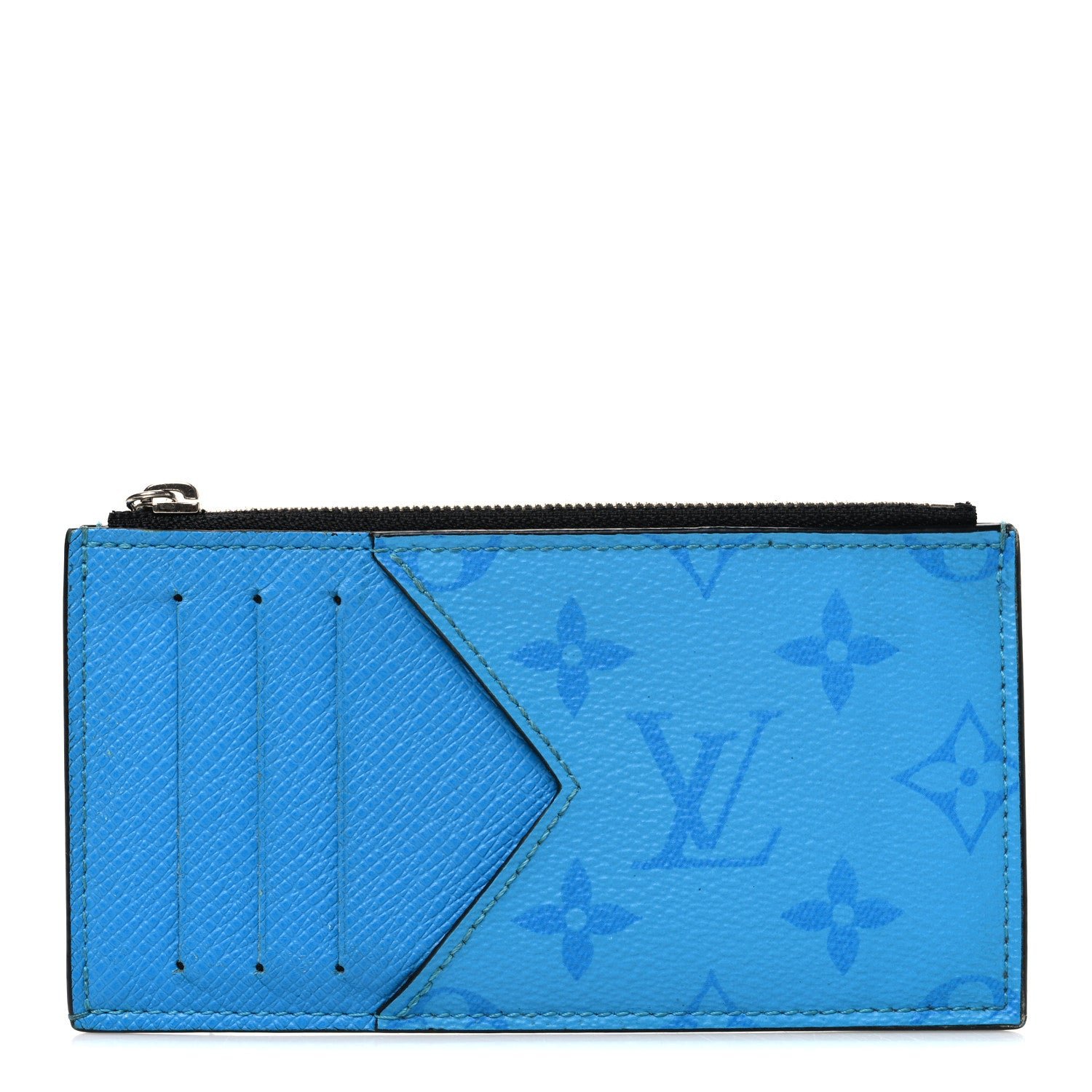 Louis Vuitton Taigarama Coin Card Holder Blue Lagoon