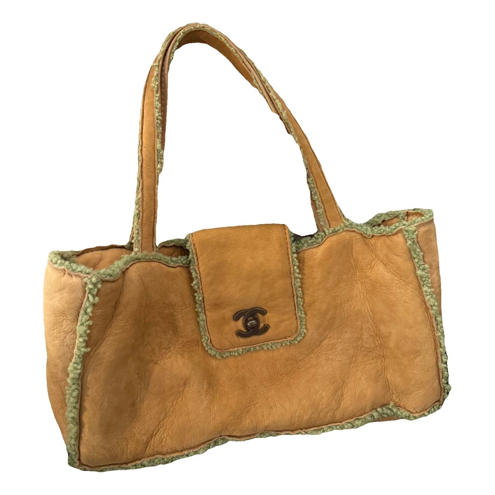 Faux fur tote