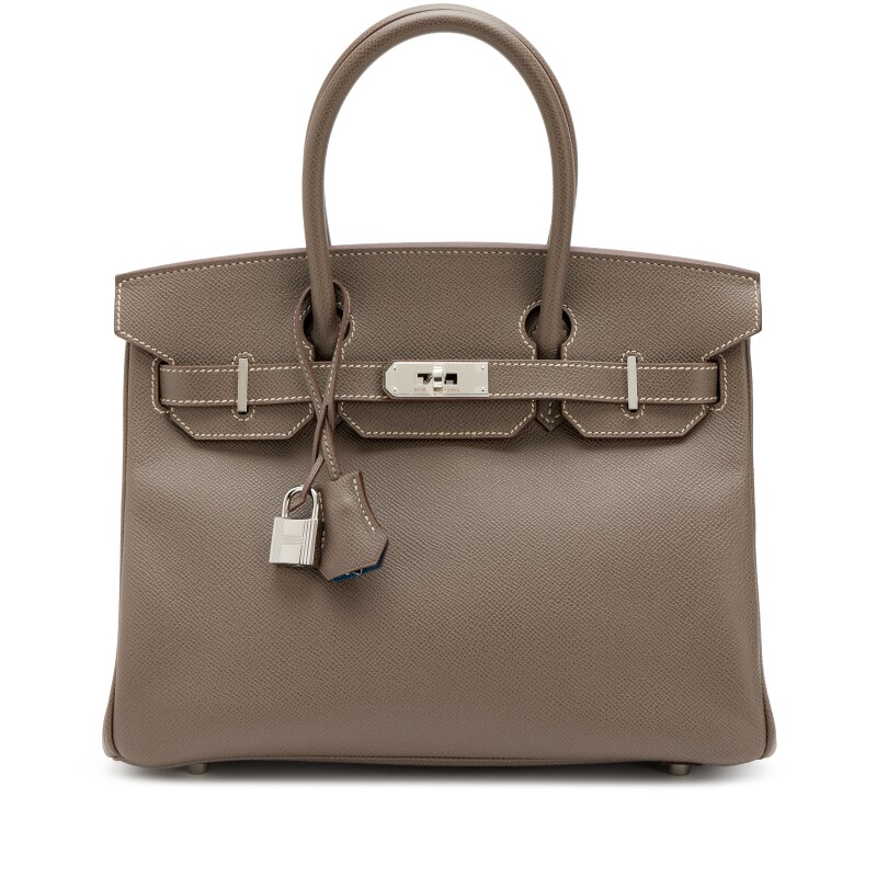 Hermes Etain Bleu Thalassa Epsom Verso Candy Birkin 30 Palladium Hardware, 2011
