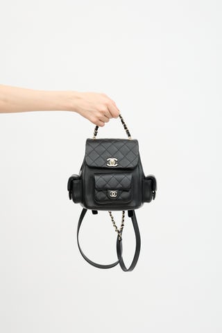 2023 Quilted Leather Duma Mini Backpack