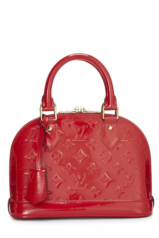 Red Monogram Vernis Alma BB NM