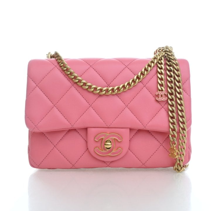 Chanel Small Lambskin Pending CC Flap Bag