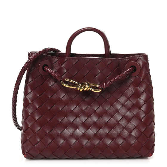 Bottega Veneta Nappa Intrecciato Small Andiamo Shoulder Bag Barolo
