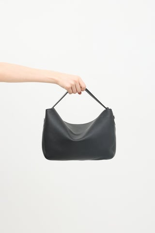 Leather Studded Top Handle Bag