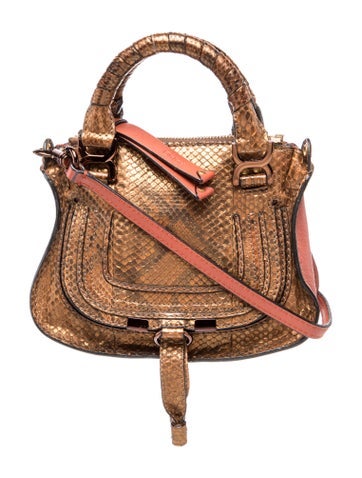 Chloe Python Marcie Shoulder Bag Small