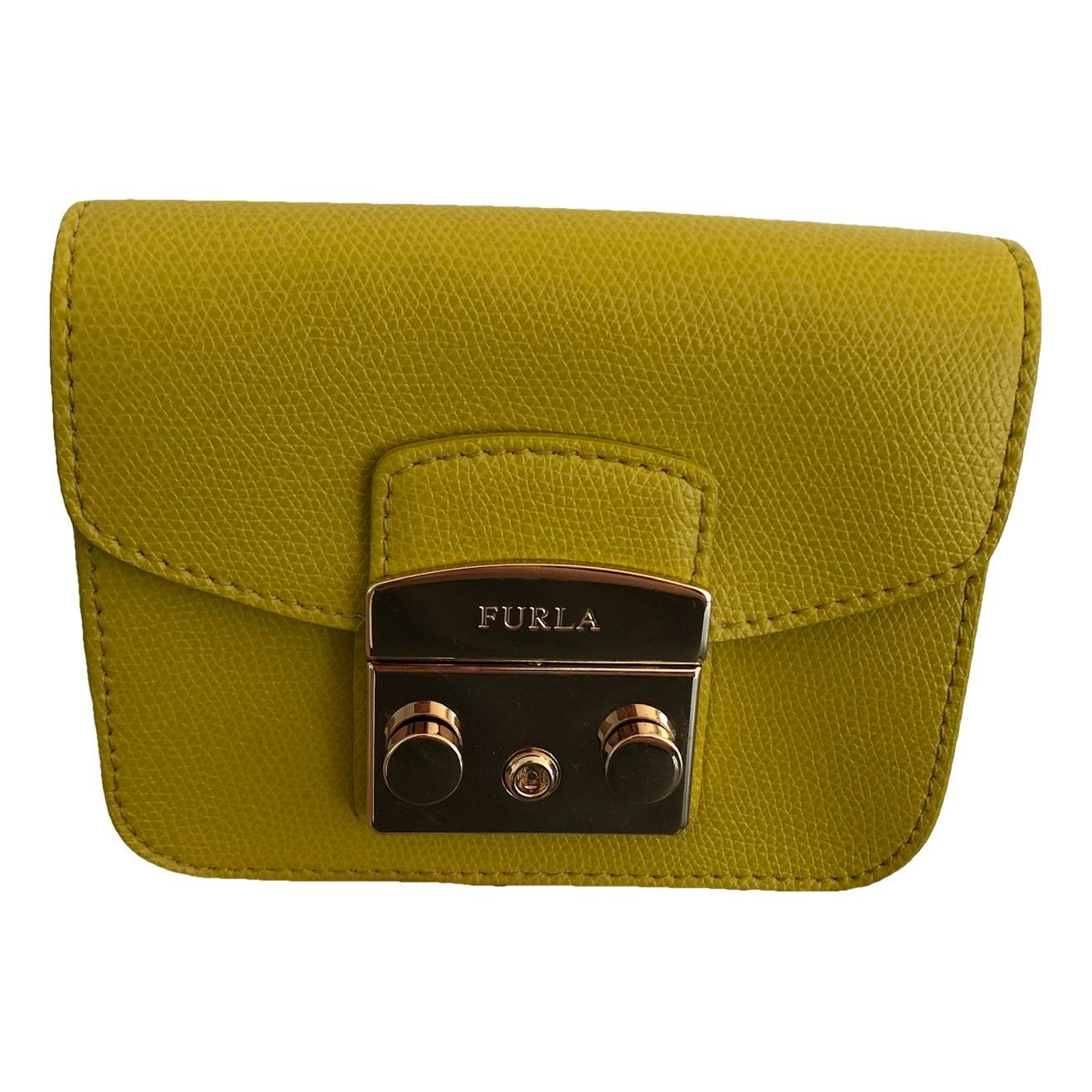 Metropolis leather clutch bag