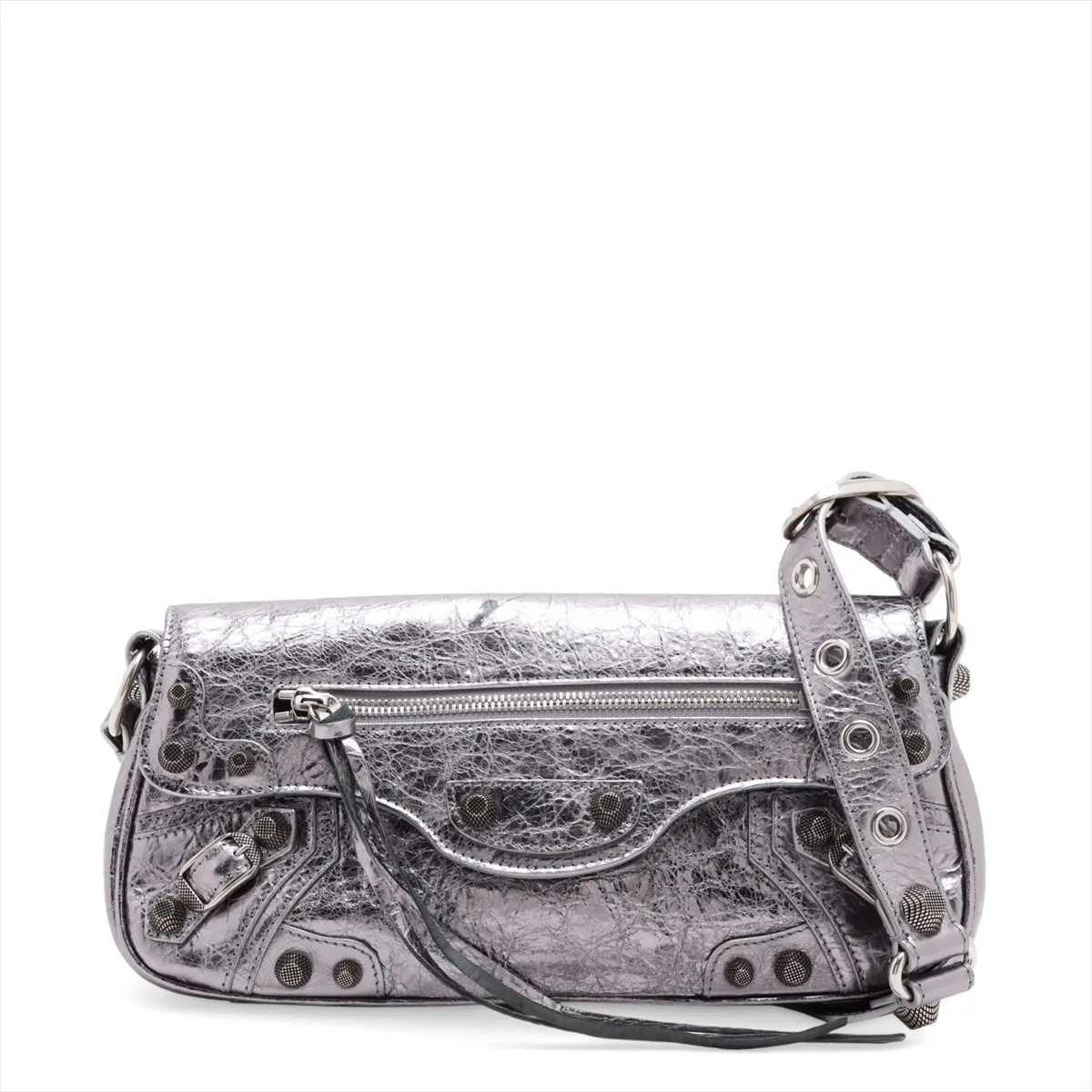 Balenciaga Le Kagor 771640 Leather Shoulder bag Silver