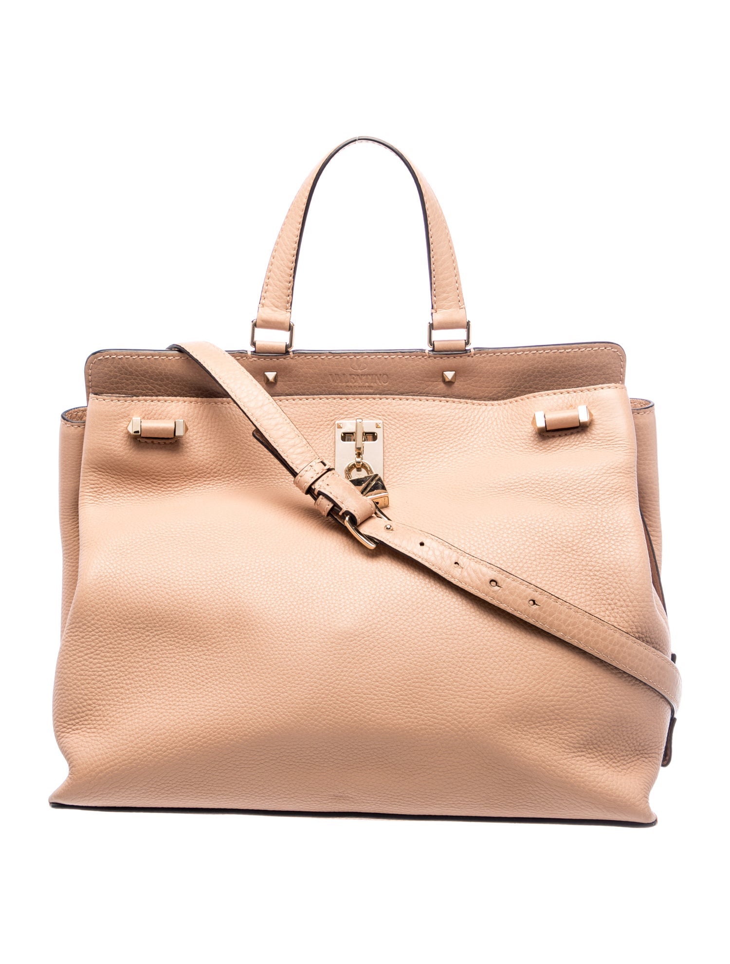 Valentino Rockstud Top Handle Bag