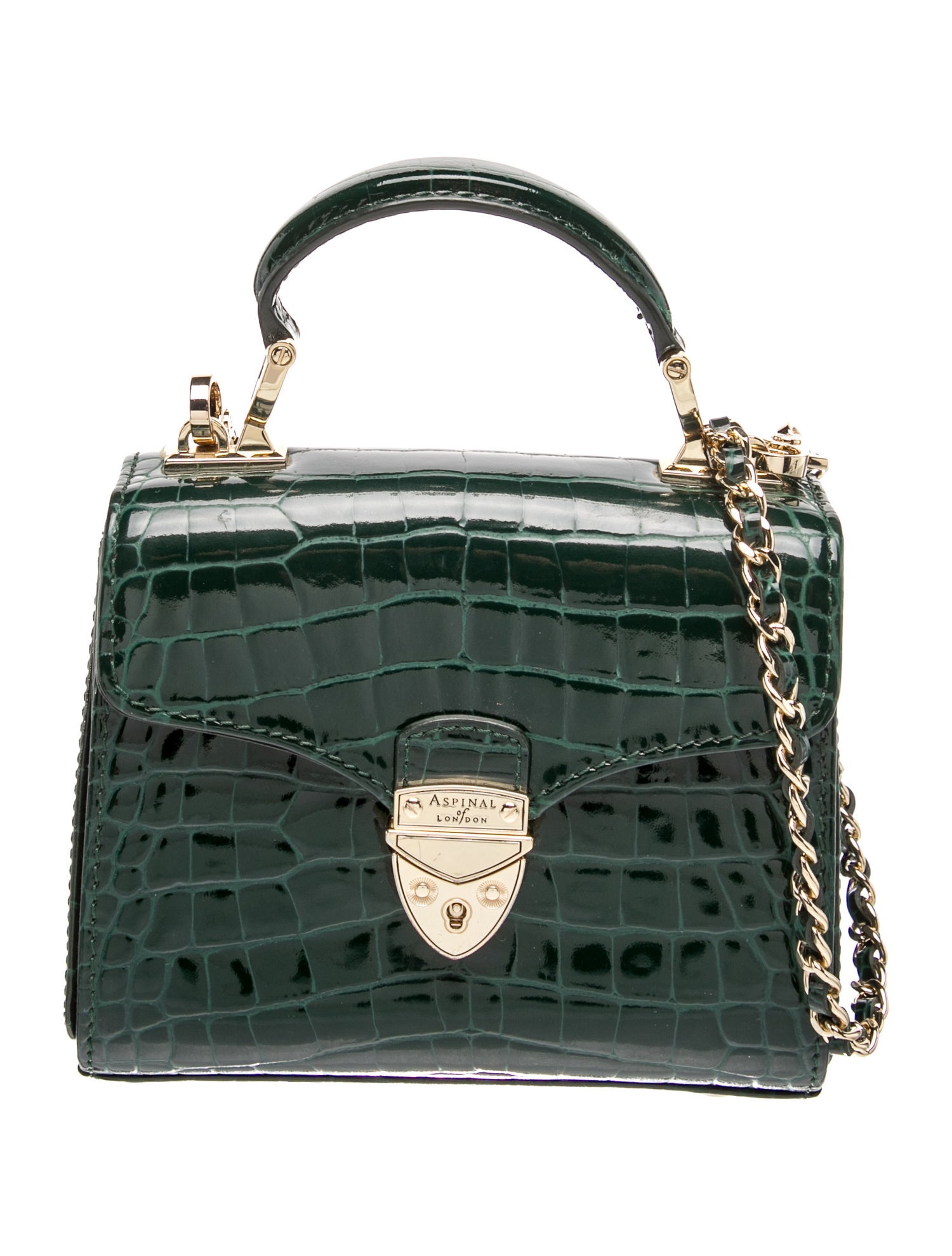 Embossed Leather Crossbody Bag