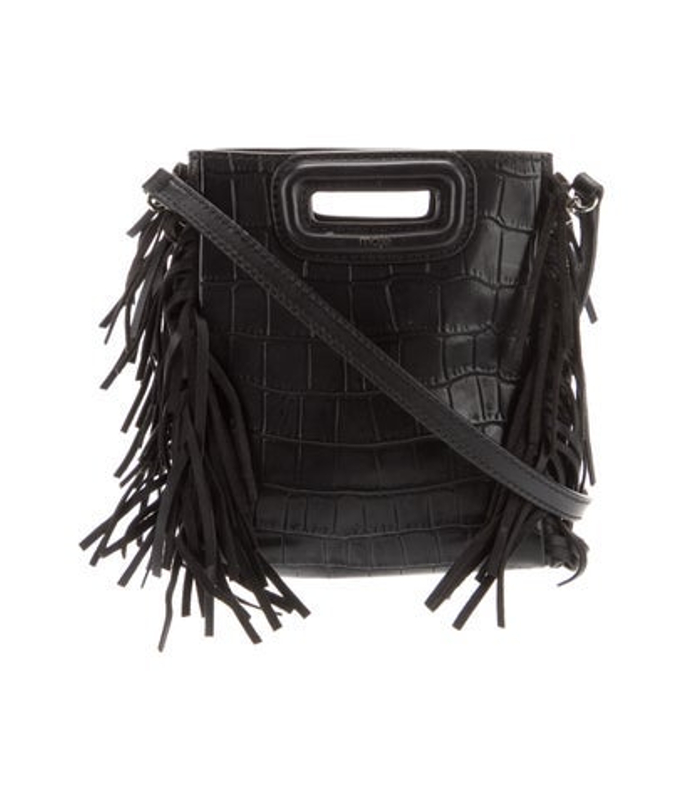 Maje Leather Top Handle Bag