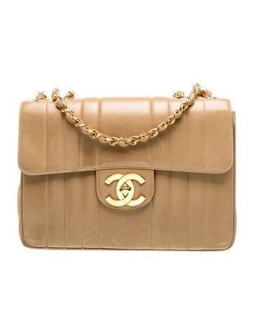 Jumbo Vertical Mademoiselle Flap Bag