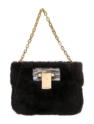 Shearling Top Handle Bag