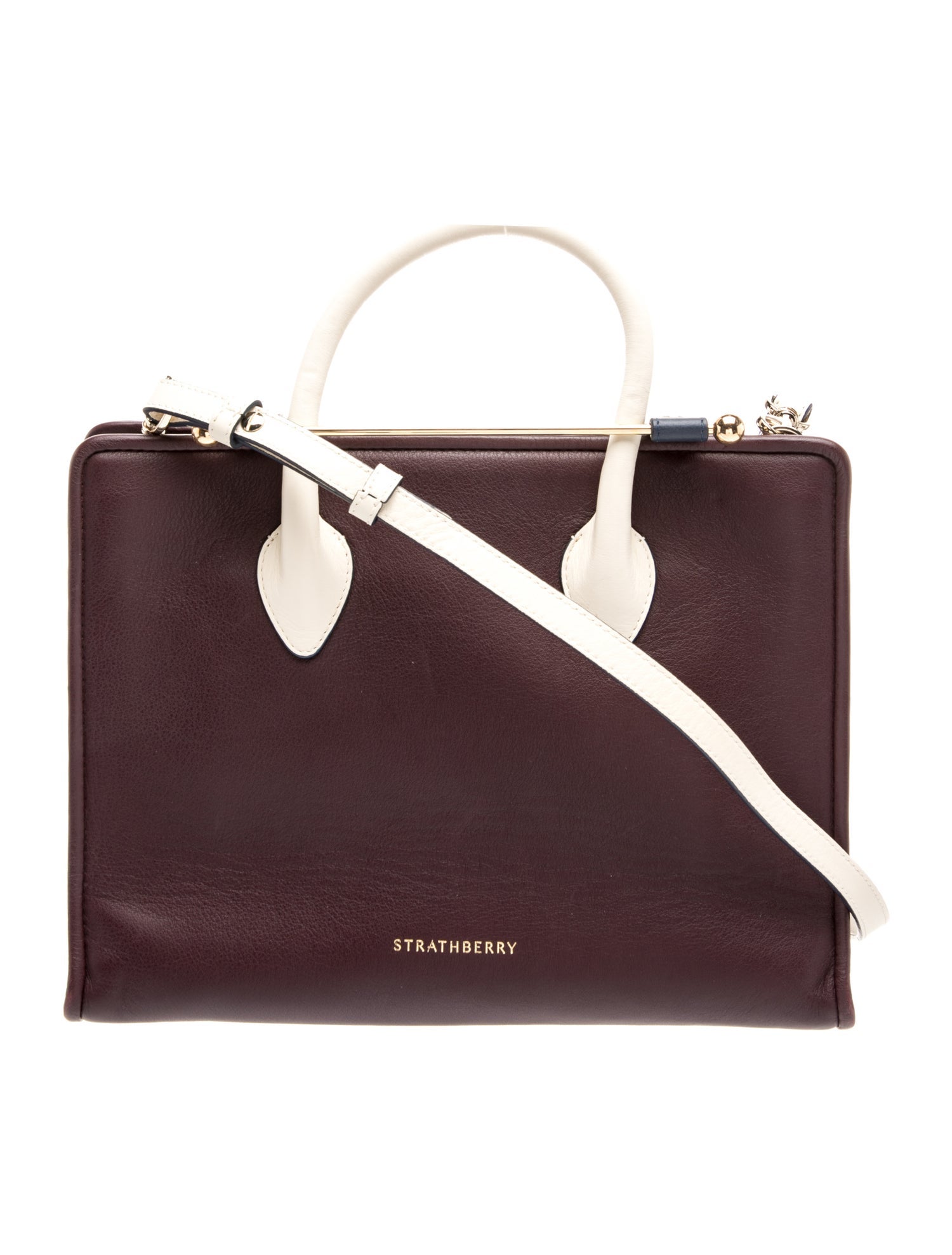 Leather Top Handle Bag Midi